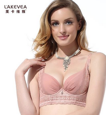 莱卡维雅 女士调整型文胸 花边内衣固定肩带