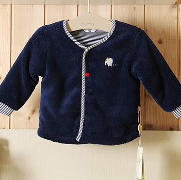 阳光鼠冬季婴童装新款 男女童百搭保暖圆领外套