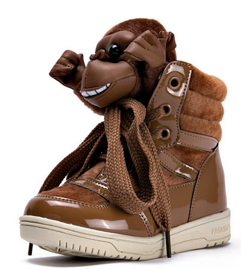 索波特新款猩猩头儿童童鞋 男童棉鞋 加厚童棉鞋