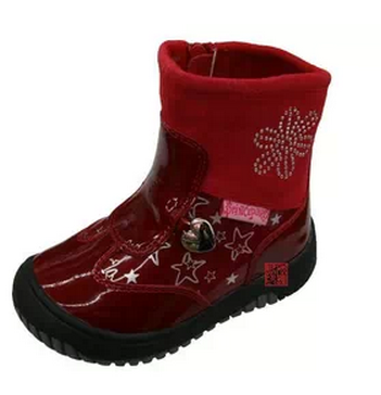 太子豹鞋2013新款冬鞋外贸童鞋女童真皮靴子高帮