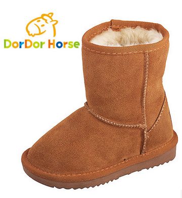 多多马 儿童雪地靴男女童 冬季中筒儿童靴