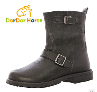 多多马2013冬新款男女童加绒加厚保暖马丁靴棉鞋