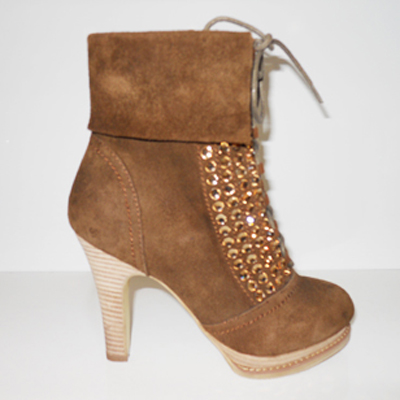 宝曼妮女鞋高跟短靴