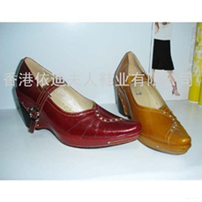 依迪夫人坡跟妈妈女鞋