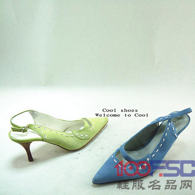 chch欧美女士羊皮高跟尖头时尚真皮女凉鞋