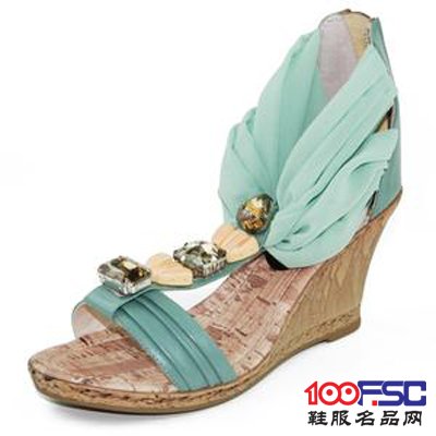 苏依妮莎镶钻露趾凉鞋