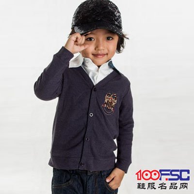 右岸宝宝英伦风儿童针织衫