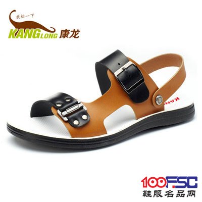 康龙轻便两用舒适男士沙滩鞋男士凉鞋
