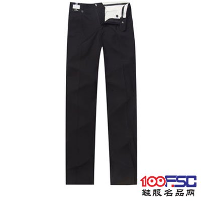 富贵鸟商务休闲系列男士单褶正装休闲长西裤