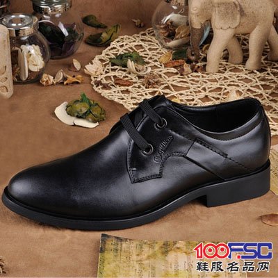 金利来2014春季新款正品男鞋商务休闲头层牛皮皮鞋