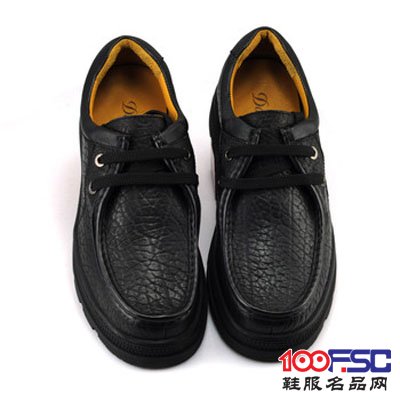 达尔迈真皮休闲皮鞋