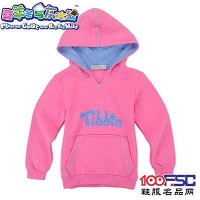 喜羊羊与灰太狼2014春夏新款女童长袖纯棉卫衣