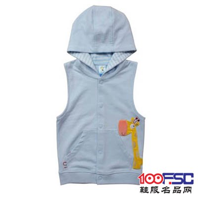 wua.wua连帽背心外套