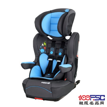 诺尼亚维纳斯系列儿童汽车安全座椅 泼墨蓝 9个月-12岁 ISOFIX安全接口五点式安全
