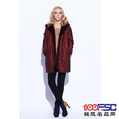 依兰2013年新品时尚波西米亚风长袖大衣棉服长装外套