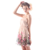 黛尔娜女装2013春夏装吊带裹胸连衣裙