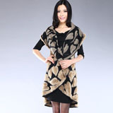 琳娜希曼朵意大利进口时尚无袖羊毛外套