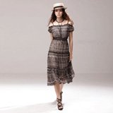 若好夏季连衣裙平肩长裙吊带连衣裙