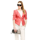 麦克斯菲瑞粉红简约休闲外套西服