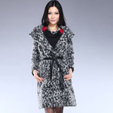 琳娜希曼朵意大利进口连帽长袖大衣