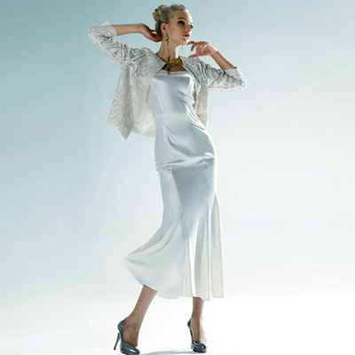 金台绣性感紧身家居服连衣裙