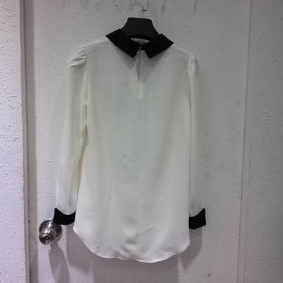 妆宜纯色上衣雪纺衫韩版秋装品牌女装