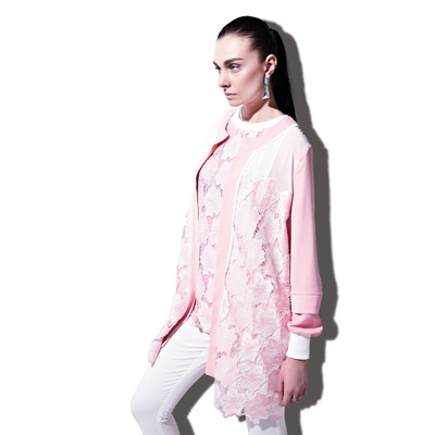 宝贝玛丽女装2013秋冬装粉红上衣