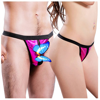 雅罗姿 情趣内衣紫情可待情侣内裤一对装