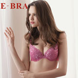 E-BRA性感蕾丝3/4立体厚杯聚拢文胸