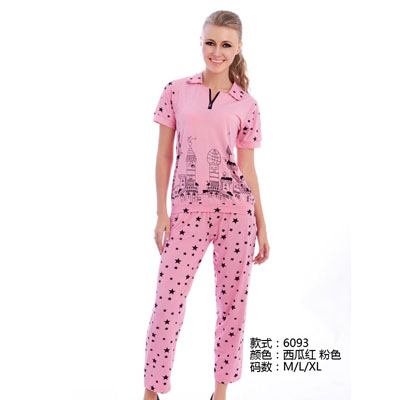 桑菲尔西瓜红家居服女式睡衣