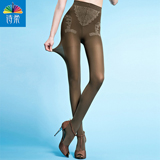 诗柔比基尼天鹅绒加裆连裤袜