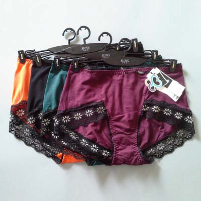 她喜爱13年新款莫代尔女士中高腰三角内裤