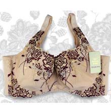 美瑞施修正型文胸超舒适调整型聚拢玫瑰刺绣 神秘性感 胖MM内衣