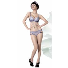 香港魅力小雪X2011 全蕾丝聚拢性感调整型少女内衣