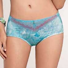 玥玲珑配套透气性感舒适女性中腰平角内裤