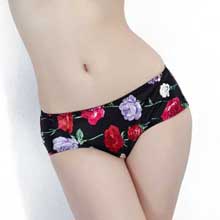 贝女梦100桑蚕丝夏季超薄透气性感中老年女内裤真丝三角裤