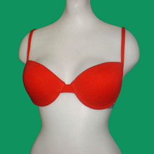 舒丽娜中国大红光面文胸系列