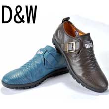 D&W与狼共舞之舞出我天地时尚潮流真皮休闲鞋