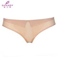 紫兰蒂 中腰包臀三角裤