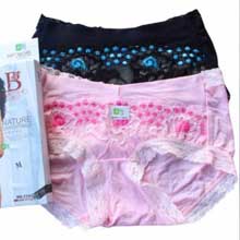 贝蕾莎 竹纤维大码女士内裤 无痕性感三角裤 蕾丝边打底裤