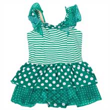 号手2013新款儿童泳衣 女童连体裙式游泳衣 女孩泡温泉泳装