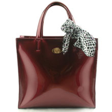 芙蕾雅品味系列女士亮面亮皮小牛皮真皮女包