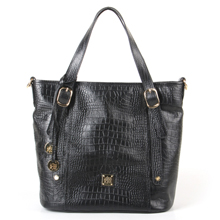 misskiss高档牛皮压纹单肩女包