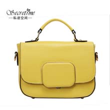 私语空间SECRETIME 2014年全牛皮时尚真皮手提包单肩多色均码斜挎包