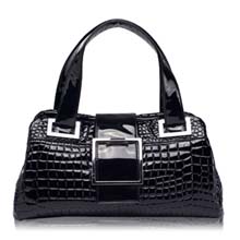 2014新款格尔王妃正品春夏欧美时尚亮面漆皮箱形青年拉链手提女包