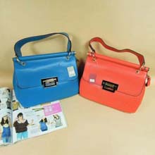 康罗兰2013新品欧美风 简约时尚复古手提包 糖果色防皱定型包