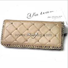 韩版休闲女士钱包/长款钱包 Y301米黄