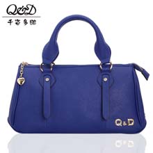 千姿多娜2014真皮女包韩版休闲女士手提包十字纹真皮女包