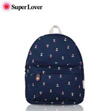 SUPER LOVER新款韩版背包女双肩包休闲清新背包女包学院风帆布书包