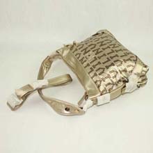 薇薇林VIVILIN 欧美时尚浅金色手拎、斜挎两用包